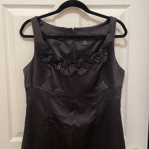 Empire waist sleeveless black dress
